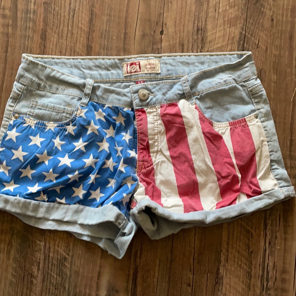 LEI American Flag Denim Shorts Sz. 13